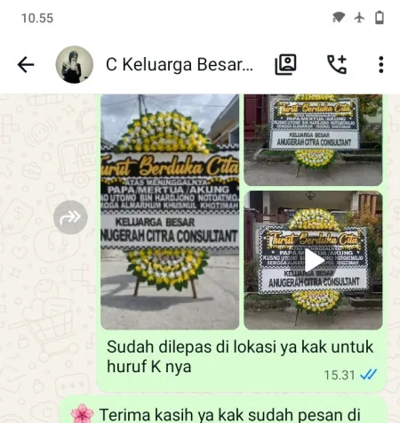 Pengiriman Papan Bunga Duka Ciawi Wanayasa